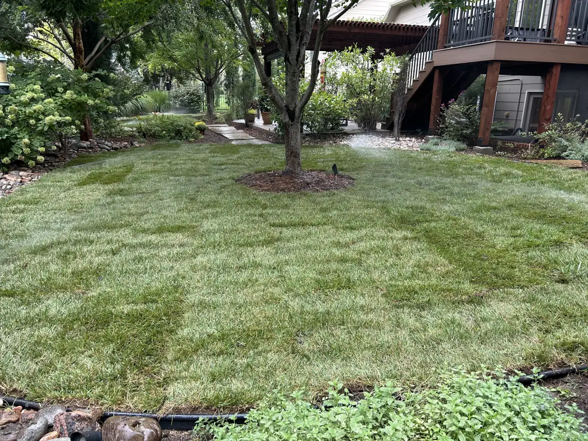 French drain installation detail showing gravel trench and perforated pipe in Wichita Kansas